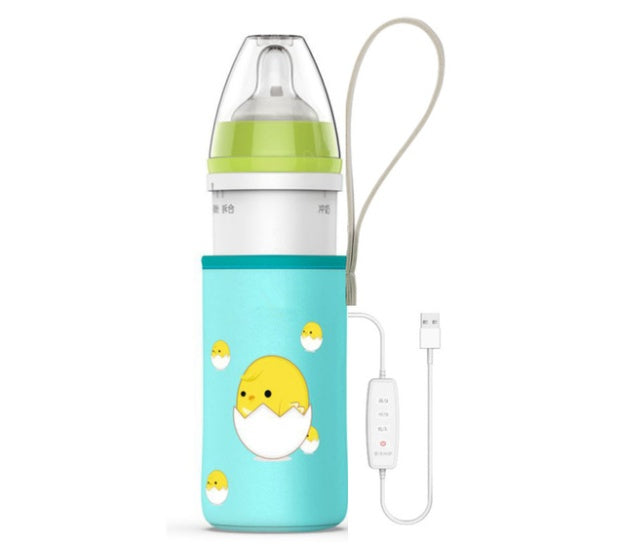 Baby Quick-Flushing Insulated Feeding Bottle Ppsu Wide-Bore Milk Regulator, Drop-Proof Portable Milk Warmer, Thermostatic Glass Feeding Bottle