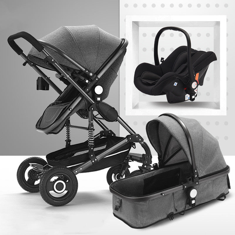 Fashionable And Simple Baby Stroller That Can Sit Or Lie Down And Folds Lightly