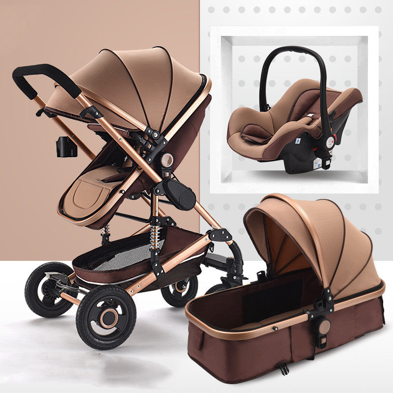 Fashionable And Simple Baby Stroller That Can Sit Or Lie Down And Folds Lightly