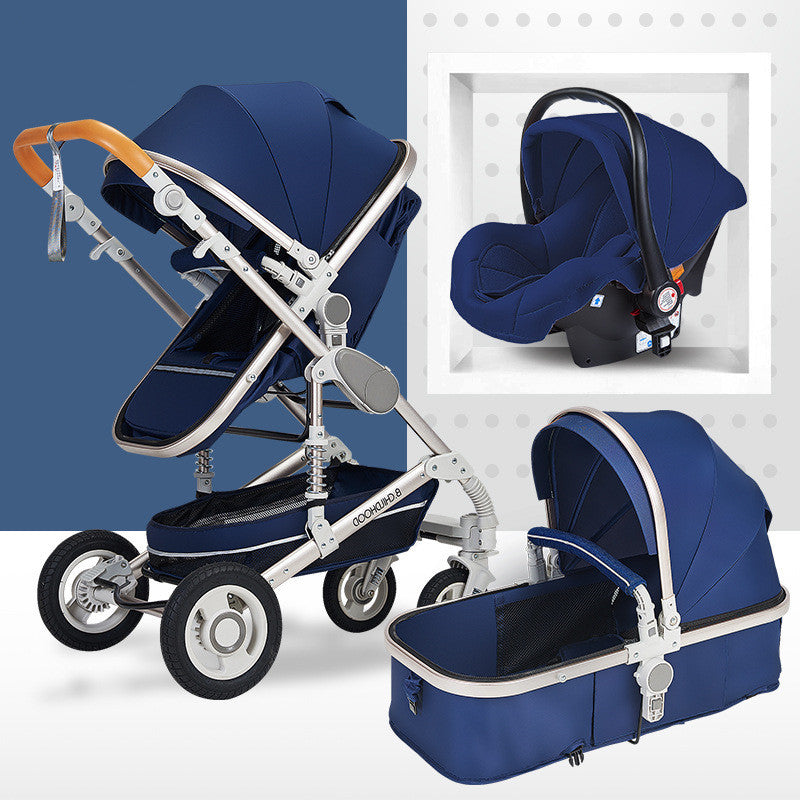 Fashionable And Simple Baby Stroller That Can Sit Or Lie Down And Folds Lightly