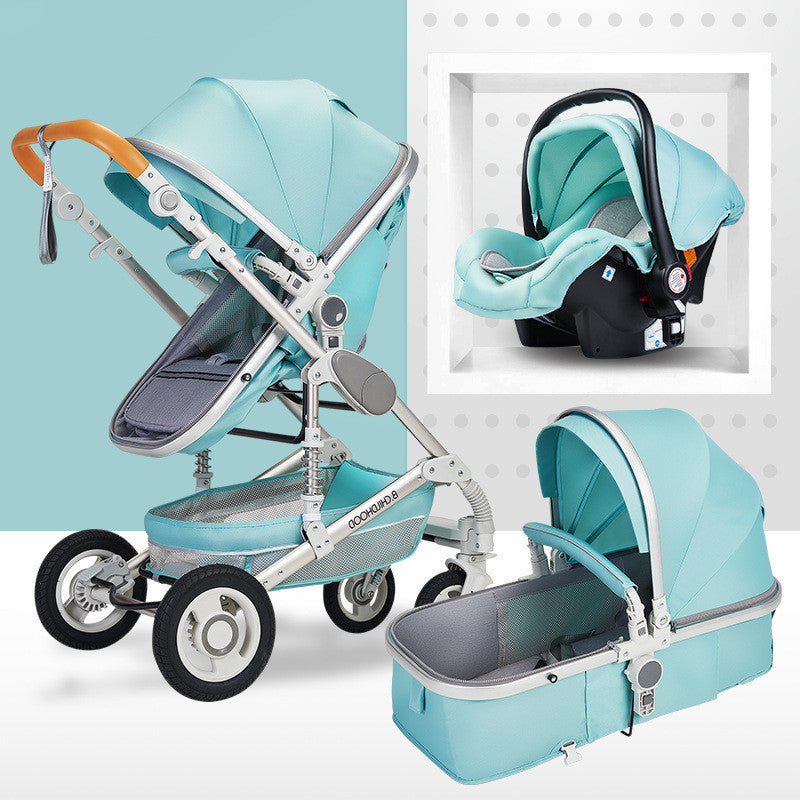 Fashionable And Simple Baby Stroller That Can Sit Or Lie Down And Folds Lightly